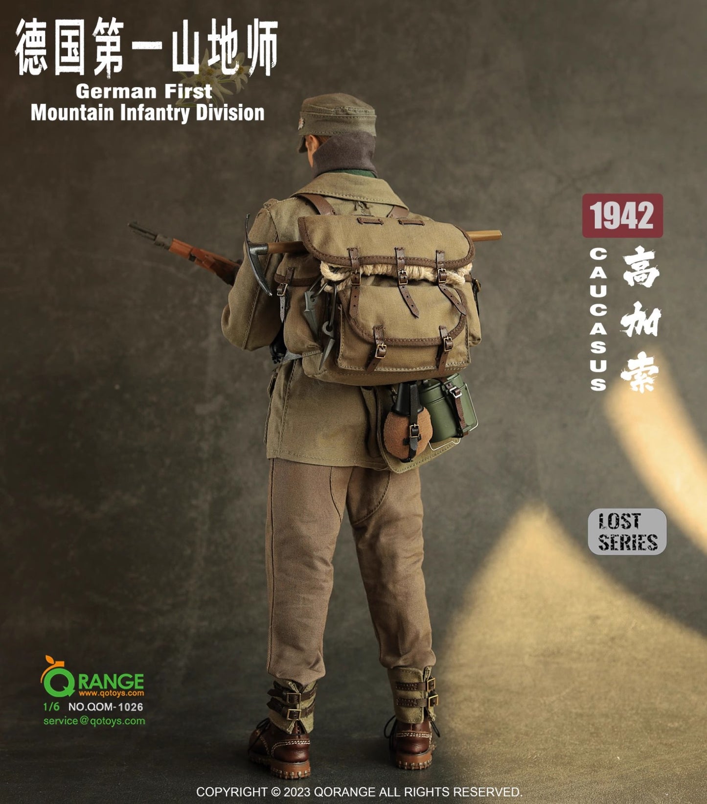 IN-STOCK   QOTOYS 1/6 German 1st Mountain Division 1942 Caucasus Equipment Set QOM-1026 in stock