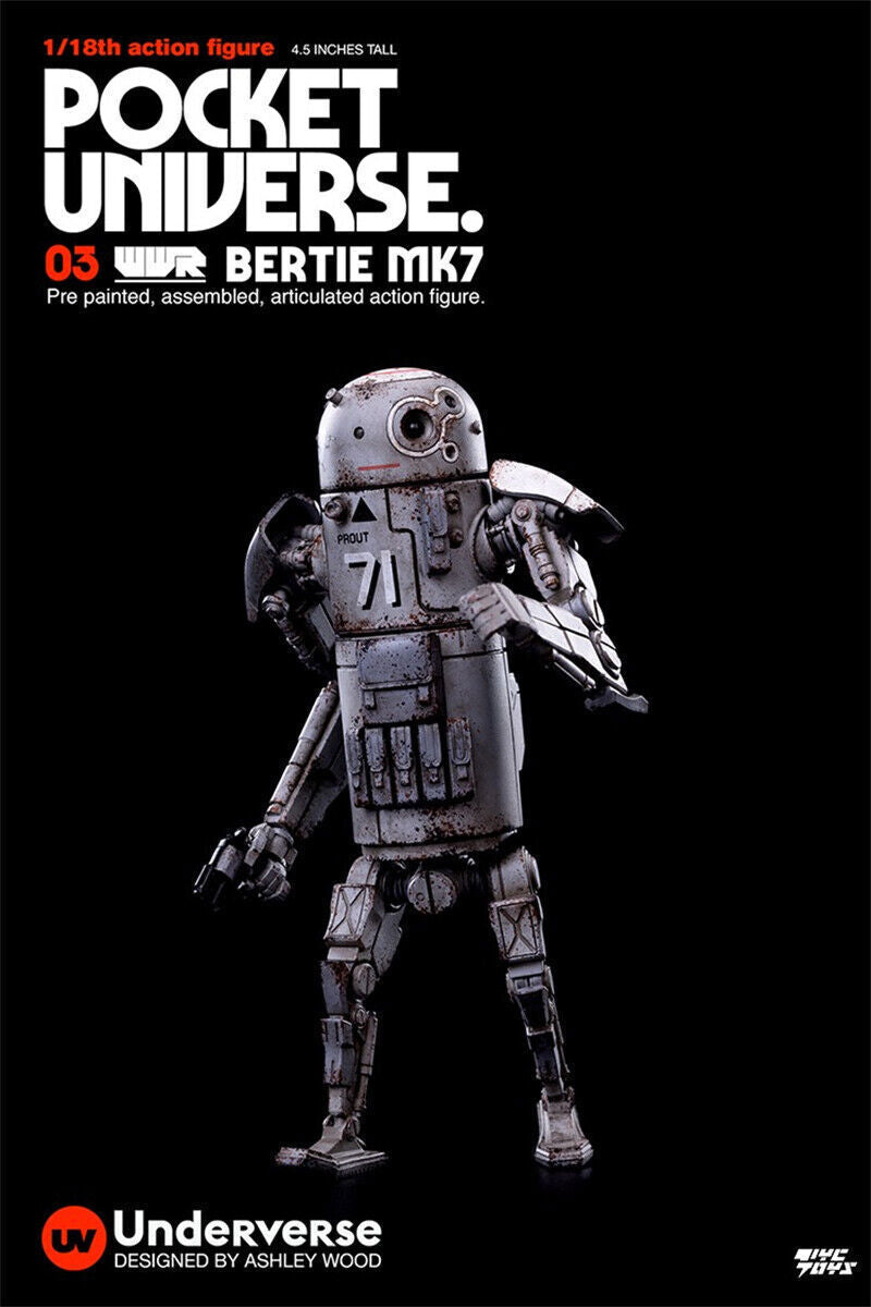 IN-STOCK  UNDERVERSE 1/18 Pocket Universe Series Mini Action Figure Bertie MK7 in stock