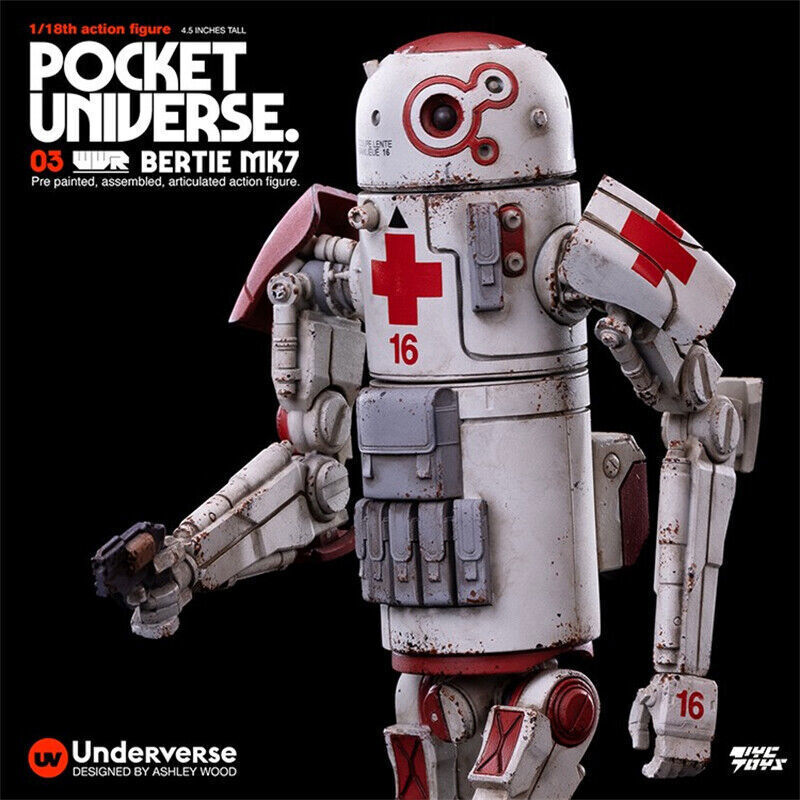 IN-STOCK  UNDERVERSE 1/18 Pocket Universe Series Mini Action Figure Bertie MK7 in stock