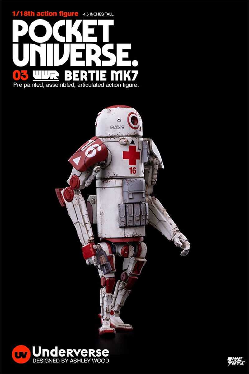 IN-STOCK  UNDERVERSE 1/18 Pocket Universe Series Mini Action Figure Bertie MK7 in stock