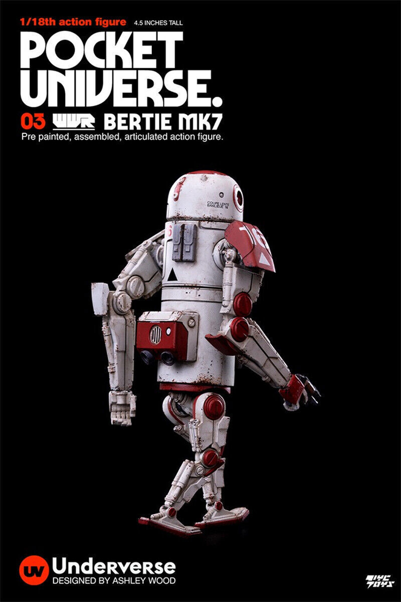 IN-STOCK  UNDERVERSE 1/18 Pocket Universe Series Mini Action Figure Bertie MK7 in stock