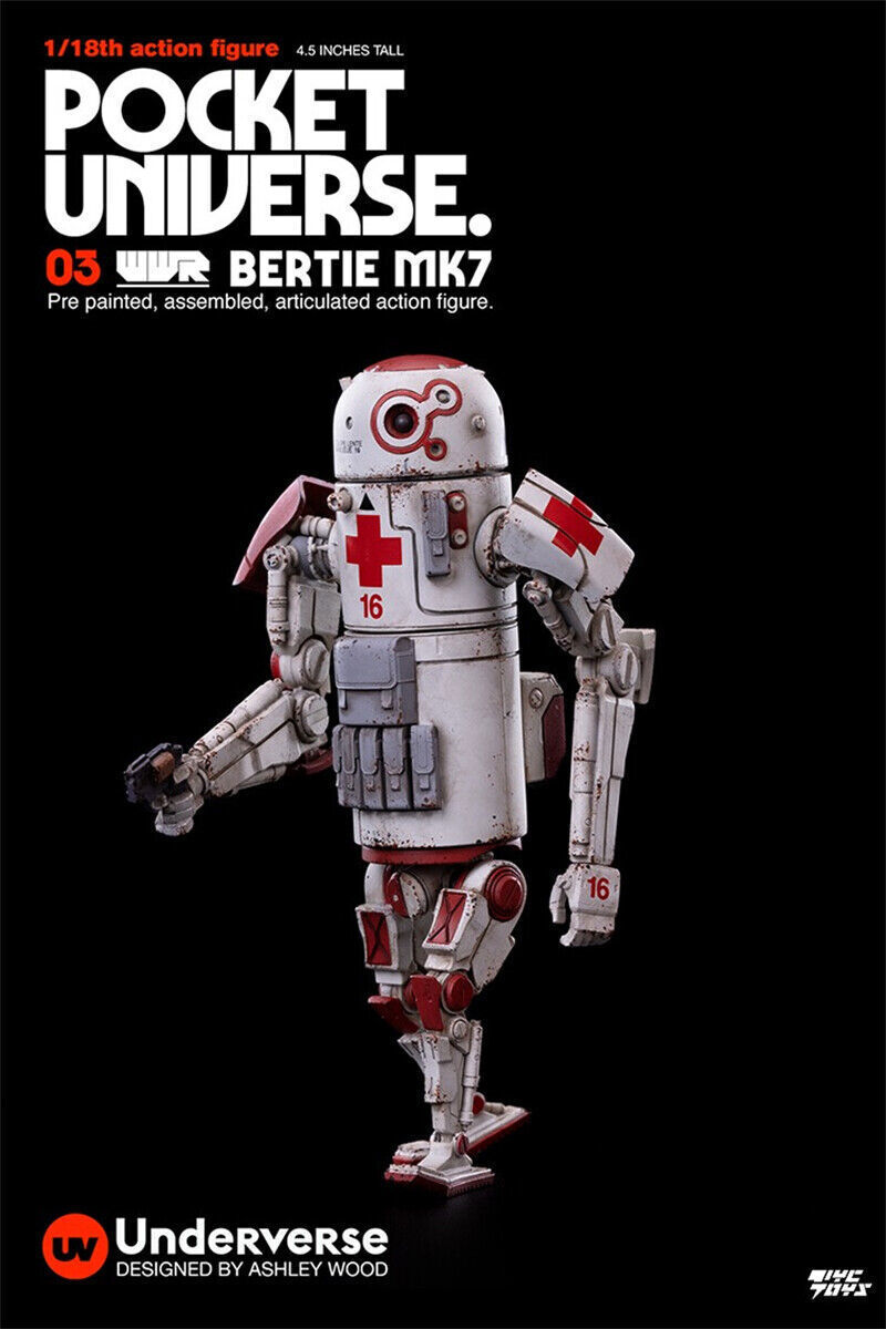 IN-STOCK  UNDERVERSE 1/18 Pocket Universe Series Mini Action Figure Bertie MK7 in stock