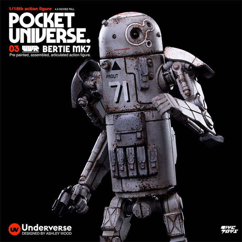 IN-STOCK  UNDERVERSE 1/18 Pocket Universe Series Mini Action Figure Bertie MK7 in stock