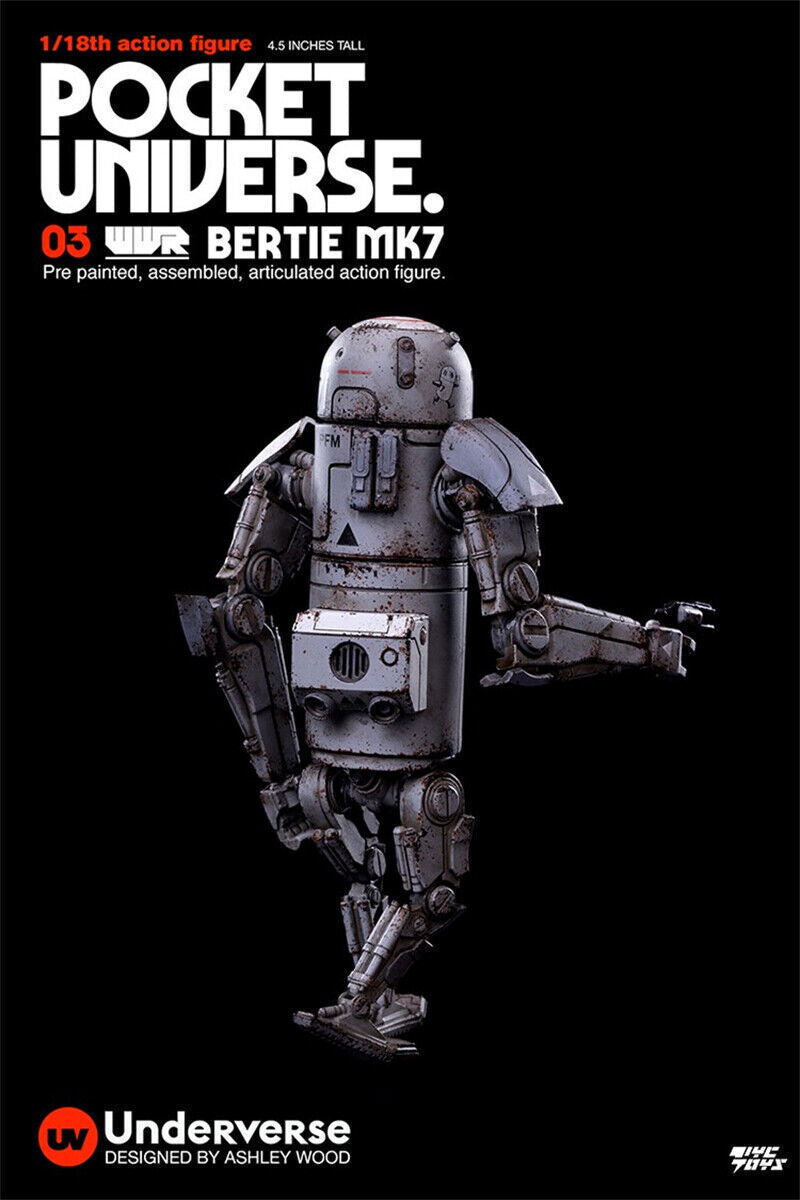 IN-STOCK  UNDERVERSE 1/18 Pocket Universe Series Mini Action Figure Bertie MK7 in stock