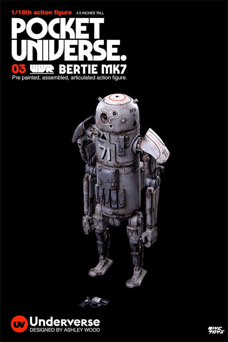 IN-STOCK  UNDERVERSE 1/18 Pocket Universe Series Mini Action Figure Bertie MK7 in stock